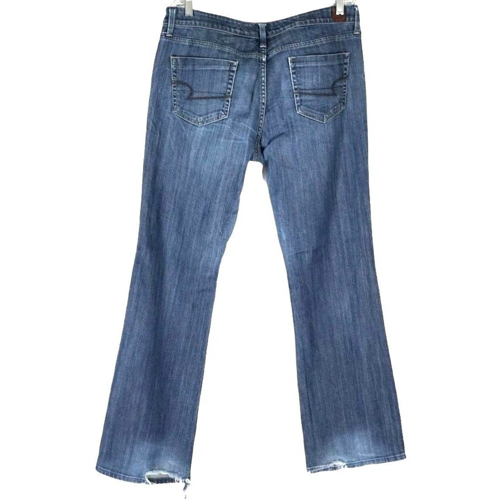 American Eagle‎ True Boot Jeans Womens 14 Blue Medium Wash Mid Rise Denim Pants